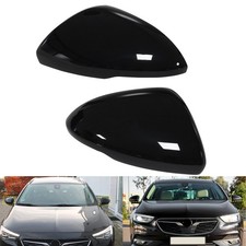 2x Glanz Schwarz Spiegelkappe